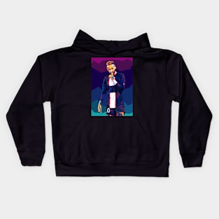 neymar wpap pop art Kids Hoodie